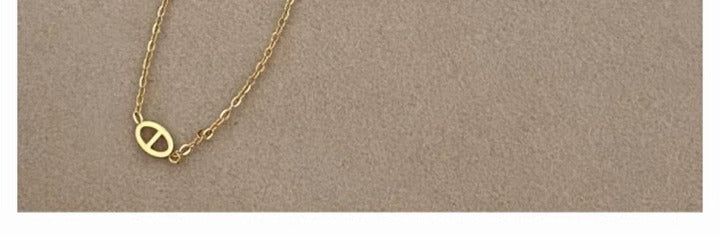 Minimalist Niche High-End Pig Nose Necklace