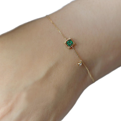 S925 Sterling Silver 14K Gold Plated Bracelet