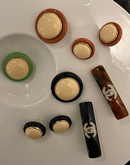 Vintage brooch and earrings