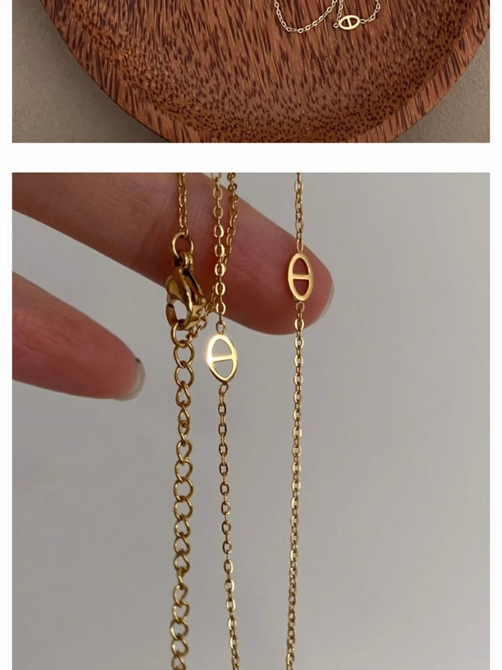 Minimalist Niche High-End Pig Nose Necklace