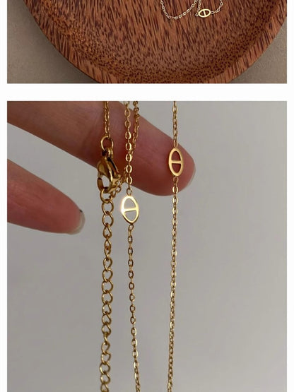 Minimalist Niche High-End Pig Nose Necklace