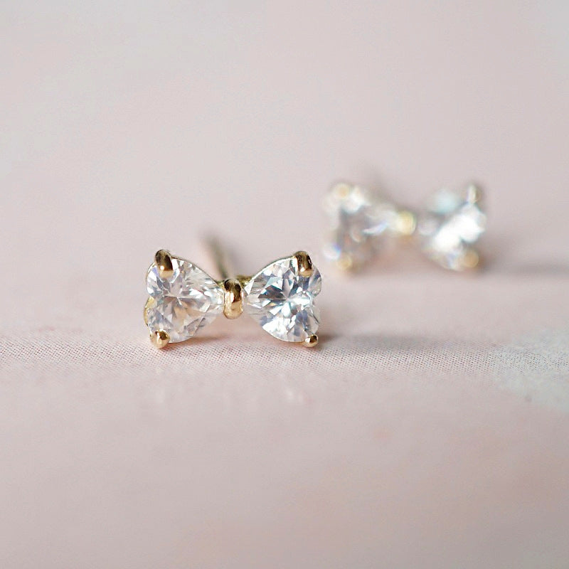 S925 Sterling Silver 14K Gold Plated  Mini Artistic Earrings