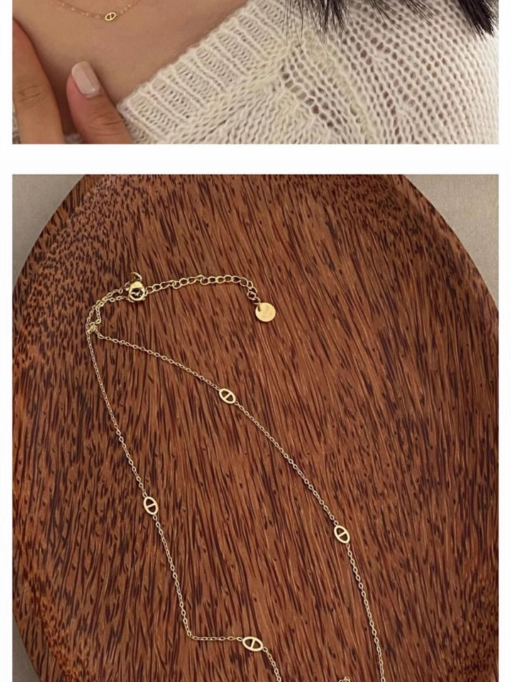 Minimalist Niche High-End Pig Nose Necklace